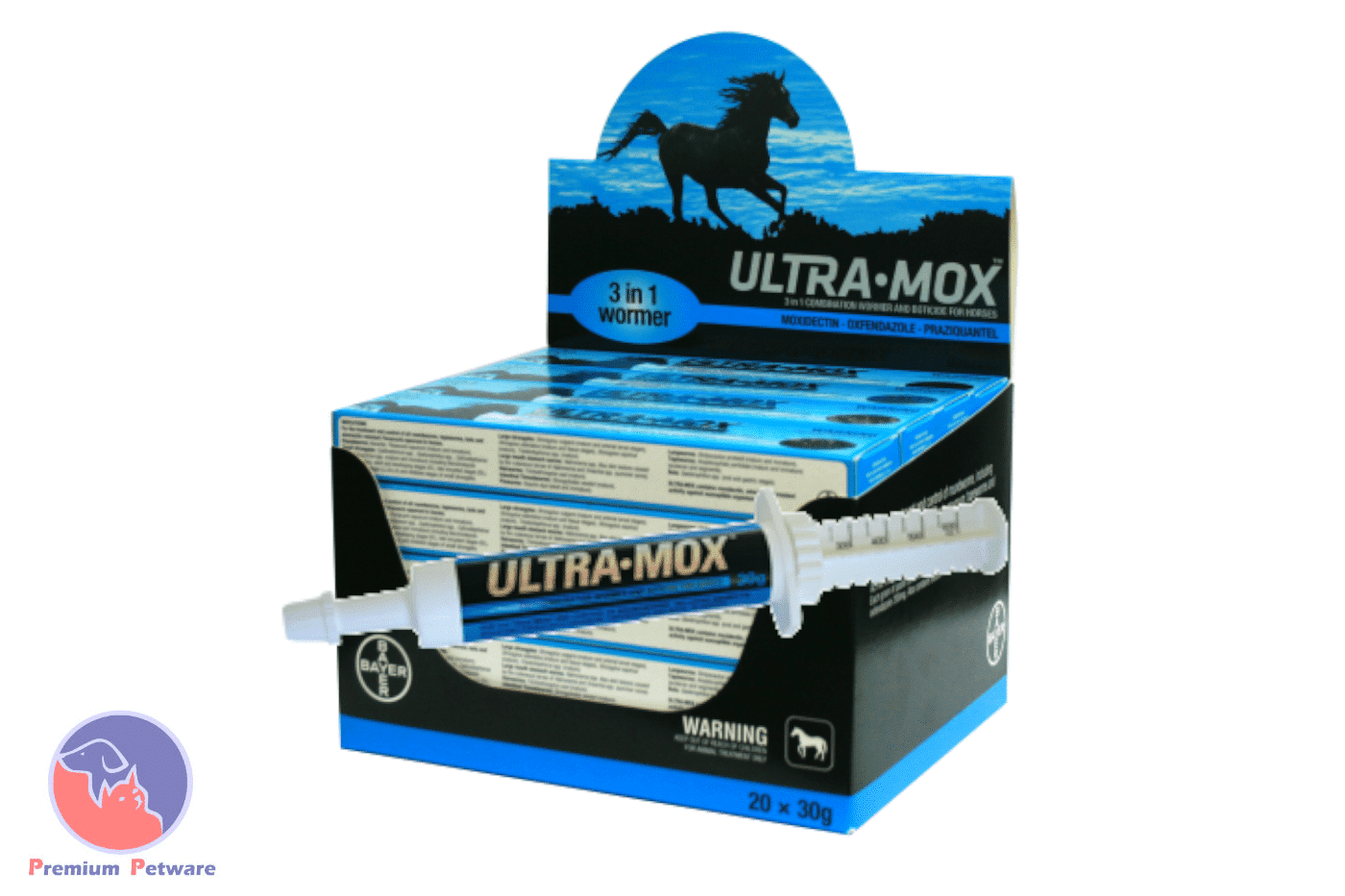 Ultramox 3 in 1 Horse Worming Paste